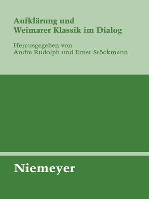 cover image of Aufklärung und Weimarer Klassik im Dialog